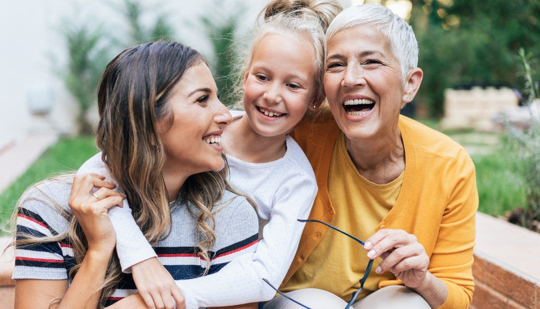 Three generations of women -  mother, daughter, and grandmother