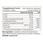 Accentrate Supplement Facts - PC-EPA, PC-DHA, L-methylfolate, B Vitamins