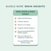 Basic MTHFR & APOE4 Gene Test Bundle Genetic Test Kit Fenix Health Science