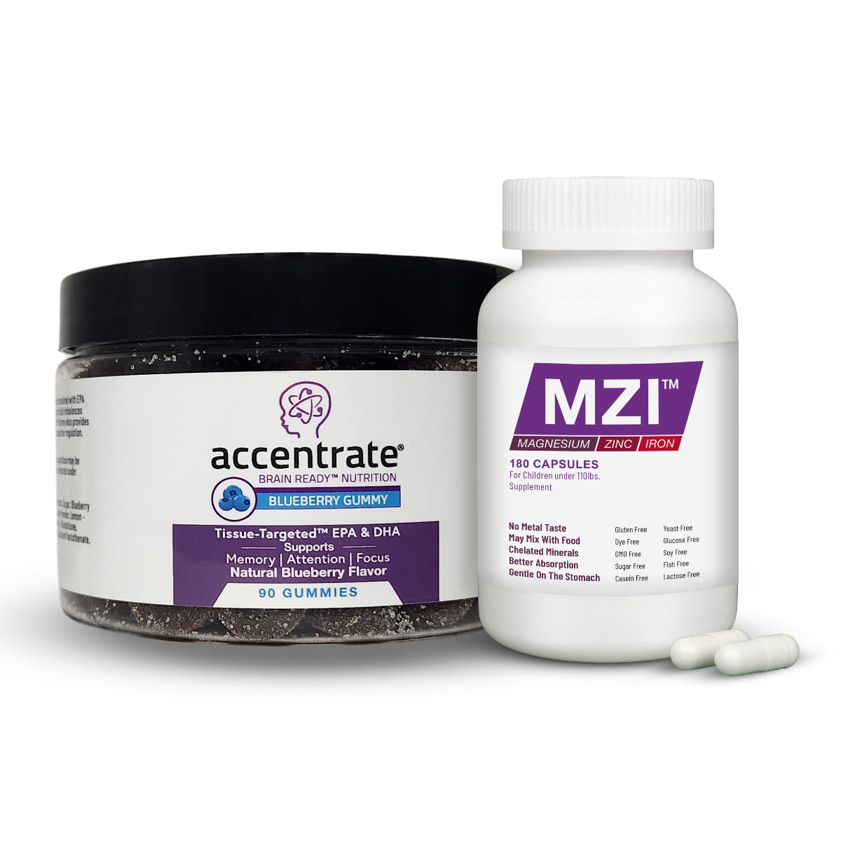 Accentrate® Gummy and MZI™ Kids